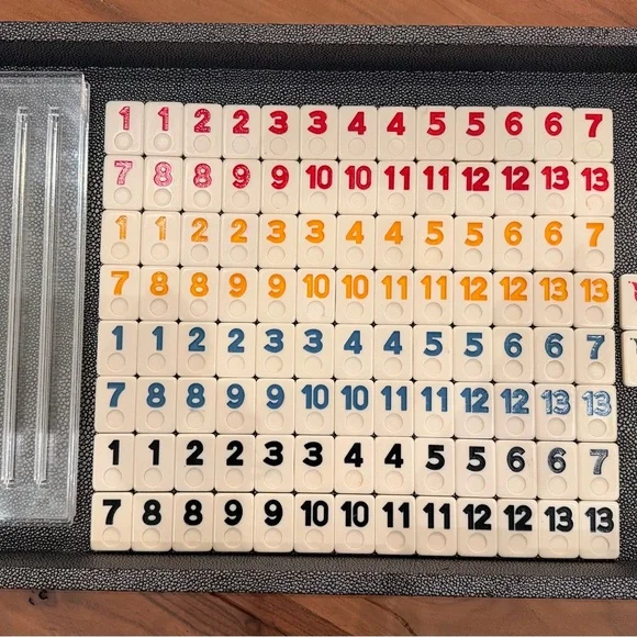 Modern Lucite Rummikub Tile Set - Picture 2 of 5